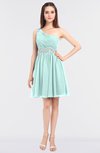 ColsBM Patsy Blue Glass Sexy A-line Asymmetric Neckline Sleeveless Zip up Mini Bridesmaid Dresses