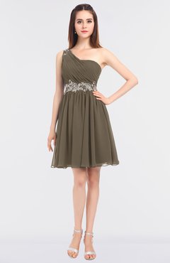ColsBM Patsy Carafe Brown Sexy A-line Asymmetric Neckline Sleeveless Zip up Mini Bridesmaid Dresses