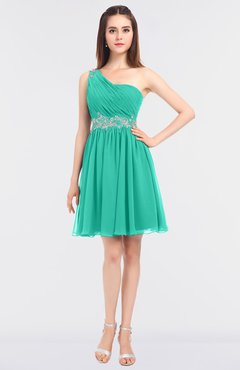 ColsBM Patsy Ceramic Sexy A-line Asymmetric Neckline Sleeveless Zip up Mini Bridesmaid Dresses