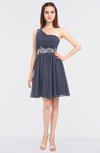 ColsBM Patsy Nightshadow Blue Sexy A-line Asymmetric Neckline Sleeveless Zip up Mini Bridesmaid Dresses