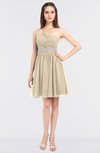 ColsBM Patsy Novelle Peach Sexy A-line Asymmetric Neckline Sleeveless Zip up Mini Bridesmaid Dresses