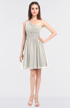 ColsBM Patsy Off White Sexy A-line Asymmetric Neckline Sleeveless Zip up Mini Bridesmaid Dresses