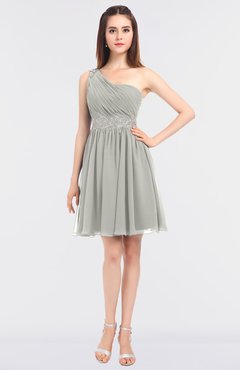 ColsBM Patsy Platinum Sexy A-line Asymmetric Neckline Sleeveless Zip up Mini Bridesmaid Dresses