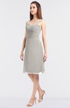 ColsBM Kyla Ashes Of Roses Simple A-line Spaghetti Sleeveless Knee Length Ruching Bridesmaid Dresses