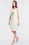 ColsBM Kyla Cream Simple A-line Spaghetti Sleeveless Knee Length Ruching Bridesmaid Dresses