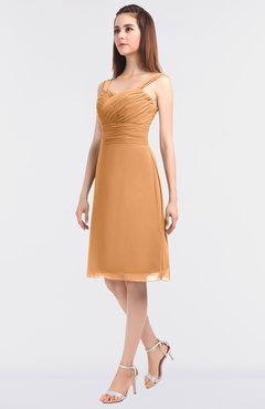 ColsBM Kyla Pheasant Simple A-line Spaghetti Sleeveless Knee Length Ruching Bridesmaid Dresses
