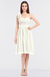 ColsBM Mina Cream Romantic A-line Asymmetric Neckline Sleeveless Knee Length Bridesmaid Dresses