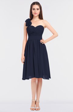 ColsBM Mina Dark Sapphire Romantic A-line Asymmetric Neckline Sleeveless Knee Length Bridesmaid Dresses