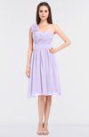ColsBM Mina Light Purple Romantic A-line Asymmetric Neckline Sleeveless Knee Length Bridesmaid Dresses