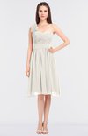 ColsBM Mina Off White Romantic A-line Asymmetric Neckline Sleeveless Knee Length Bridesmaid Dresses