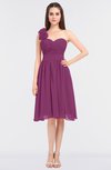 ColsBM Mina Raspberry Romantic A-line Asymmetric Neckline Sleeveless Knee Length Bridesmaid Dresses