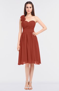 ColsBM Mina Rust Romantic A-line Asymmetric Neckline Sleeveless Knee Length Bridesmaid Dresses