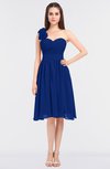 ColsBM Mina Sodalite Blue Romantic A-line Asymmetric Neckline Sleeveless Knee Length Bridesmaid Dresses