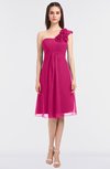 ColsBM Zoie Beetroot Purple Sexy A-line Asymmetric Neckline Sleeveless Knee Length Bridesmaid Dresses