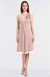 ColsBM Zoie Dusty Rose Sexy A-line Asymmetric Neckline Sleeveless Knee Length Bridesmaid Dresses