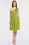 ColsBM Zoie Green Oasis Sexy A-line Asymmetric Neckline Sleeveless Knee Length Bridesmaid Dresses