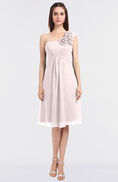 ColsBM Zoie Light Pink Sexy A-line Asymmetric Neckline Sleeveless Knee Length Bridesmaid Dresses