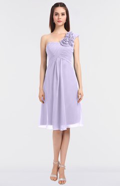 ColsBM Zoie Light Purple Sexy A-line Asymmetric Neckline Sleeveless Knee Length Bridesmaid Dresses