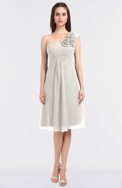 ColsBM Zoie Off White Sexy A-line Asymmetric Neckline Sleeveless Knee Length Bridesmaid Dresses