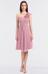 ColsBM Zoie Rosebloom Sexy A-line Asymmetric Neckline Sleeveless Knee Length Bridesmaid Dresses