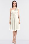 ColsBM Zoie Whisper White Sexy A-line Asymmetric Neckline Sleeveless Knee Length Bridesmaid Dresses