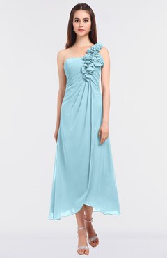 ColsBM Chelsea Aqua Sexy A-line Asymmetric Neckline Half Backless Flower Bridesmaid Dresses