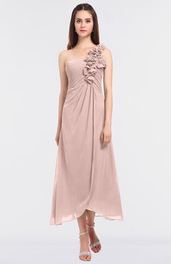 ColsBM Chelsea Dusty Rose Sexy A-line Asymmetric Neckline Half Backless Flower Bridesmaid Dresses