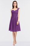 ColsBM Kiley Dahlia Glamorous A-line Asymmetric Neckline Sleeveless Zip up Knee Length Bridesmaid Dresses