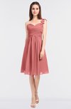 ColsBM Kiley Lantana Glamorous A-line Asymmetric Neckline Sleeveless Zip up Knee Length Bridesmaid Dresses