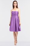 ColsBM Zaria African Violet Mature Strapless Zip up Knee Length Bow Bridesmaid Dresses