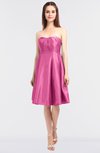ColsBM Zaria Carnation Pink Mature Strapless Zip up Knee Length Bow Bridesmaid Dresses