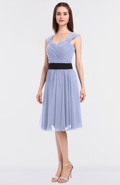 ColsBM Cadence Blue Heron Modern A-line Thick Straps Knee Length Sash Bridesmaid Dresses