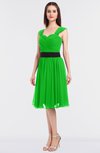 ColsBM Cadence Classic Green Modern A-line Thick Straps Knee Length Sash Bridesmaid Dresses