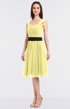 ColsBM Cadence Daffodil Modern A-line Thick Straps Knee Length Sash Bridesmaid Dresses