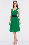 ColsBM Cadence Green Modern A-line Thick Straps Knee Length Sash Bridesmaid Dresses
