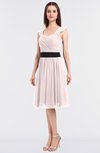 ColsBM Cadence Light Pink Modern A-line Thick Straps Knee Length Sash Bridesmaid Dresses