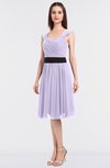 ColsBM Cadence Light Purple Modern A-line Thick Straps Knee Length Sash Bridesmaid Dresses