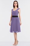 ColsBM Cadence Lilac Modern A-line Thick Straps Knee Length Sash Bridesmaid Dresses
