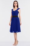 ColsBM Cadence Nautical Blue Modern A-line Thick Straps Knee Length Sash Bridesmaid Dresses