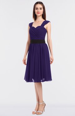 ColsBM Cadence Royal Purple Modern A-line Thick Straps Knee Length Sash Bridesmaid Dresses