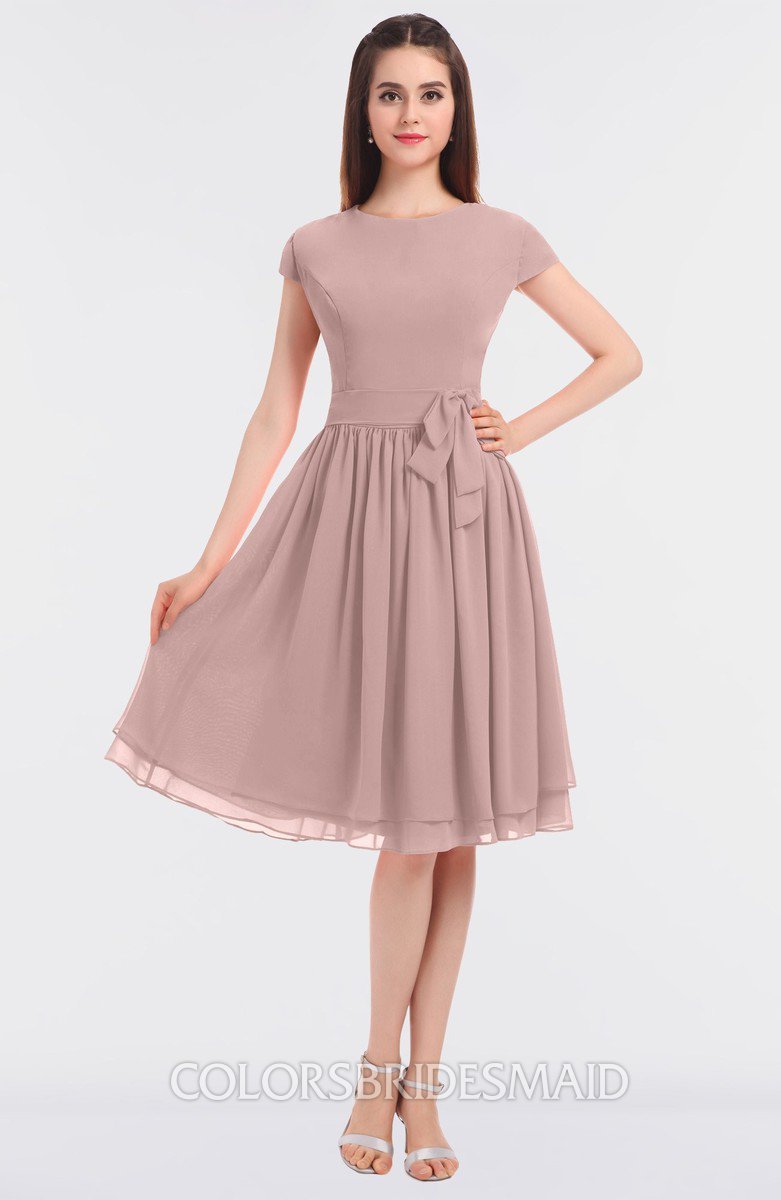 modest blush bridesmaid dresses