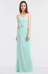ColsBM Cassidy Blue Glass Elegant A-line Strapless Sleeveless Floor Length Bridesmaid Dresses