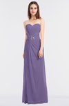 ColsBM Cassidy Chalk Violet Elegant A-line Strapless Sleeveless Floor Length Bridesmaid Dresses