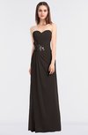 ColsBM Cassidy Fudge Brown Elegant A-line Strapless Sleeveless Floor Length Bridesmaid Dresses