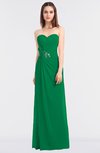 ColsBM Cassidy Green Elegant A-line Strapless Sleeveless Floor Length Bridesmaid Dresses