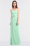 ColsBM Cassidy Honeydew Elegant A-line Strapless Sleeveless Floor Length Bridesmaid Dresses