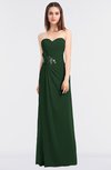 ColsBM Cassidy Hunter Green Elegant A-line Strapless Sleeveless Floor Length Bridesmaid Dresses