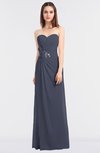 ColsBM Cassidy Nightshadow Blue Elegant A-line Strapless Sleeveless Floor Length Bridesmaid Dresses