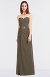 ColsBM Cassidy Otter Elegant A-line Strapless Sleeveless Floor Length Bridesmaid Dresses