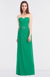 ColsBM Cassidy Pepper Green Elegant A-line Strapless Sleeveless Floor Length Bridesmaid Dresses